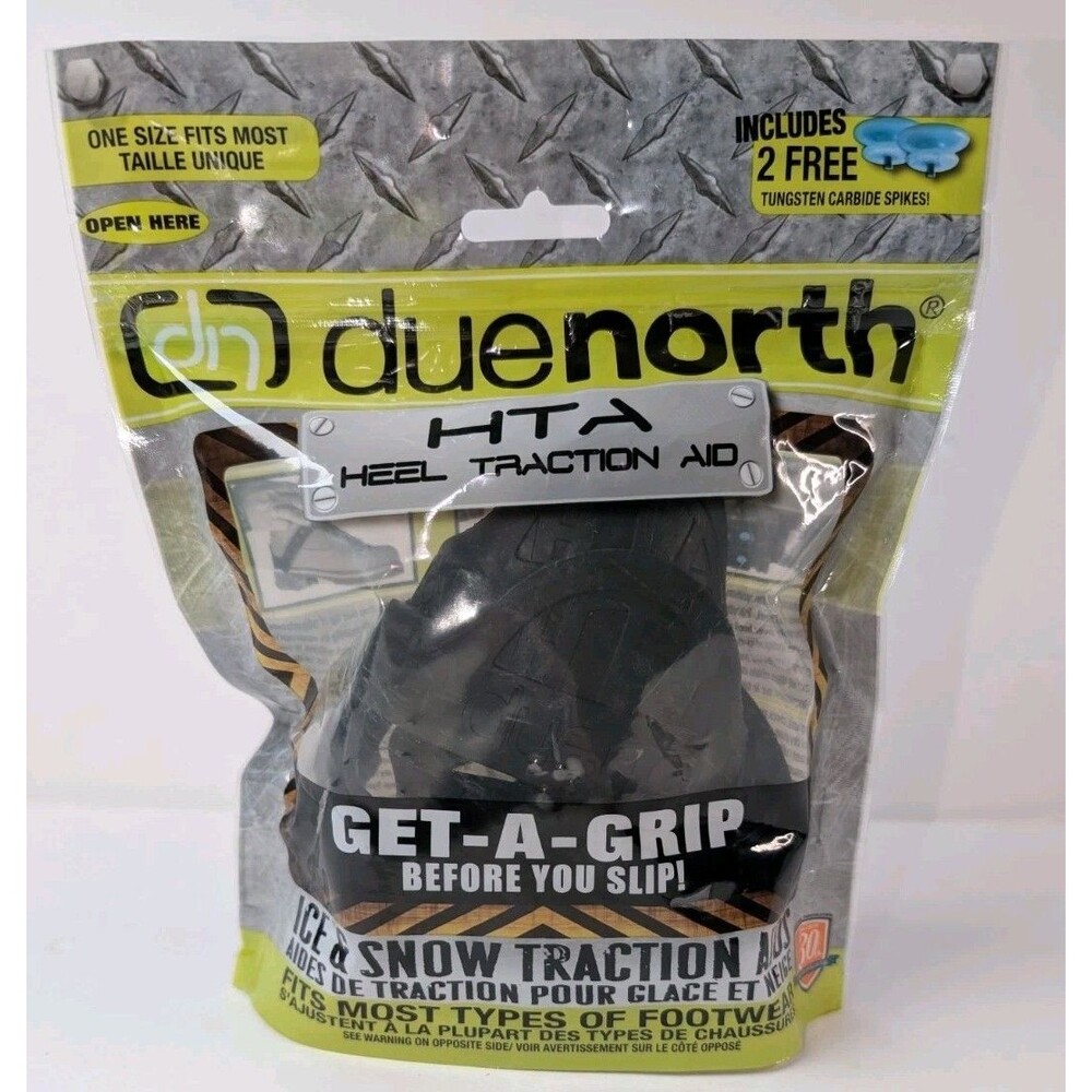 Due North Ice Snow Cleats Tungsten Carbide Spikes HTA Heel Traction Aid